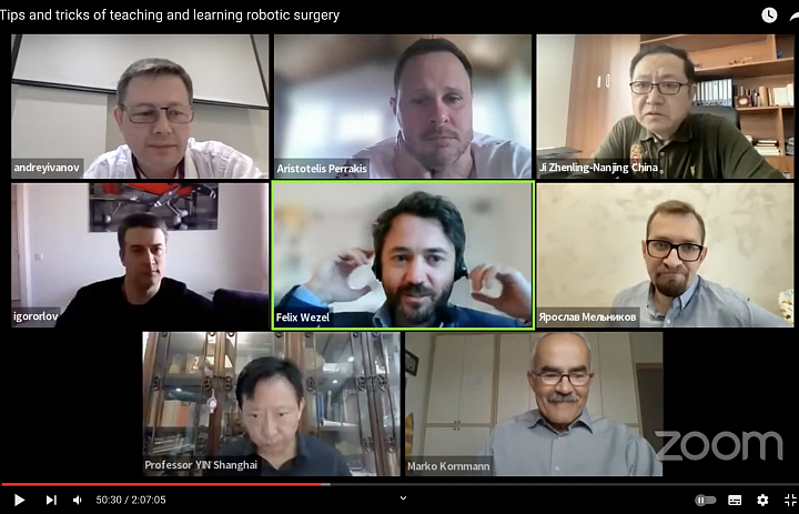 Tips and tricks of teaching and learning robotic surgery - The online meeting of the ICRCC 2022